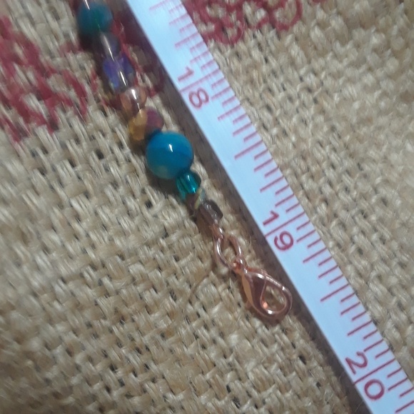 Crystal Glass and River Shell Necklace - Picture 5 of 8